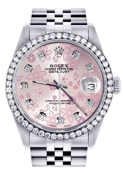 womens rolex datejust pink face|rolex datejust 36 pink diamond.